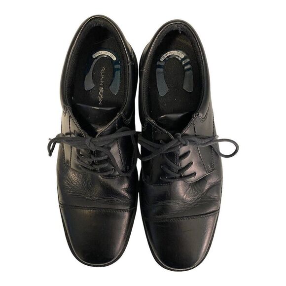 Nunn Bush Black Leather Dress Shoes Oxfords Size 10 M Cap Toe Lace Up - Picture 6 of 9
